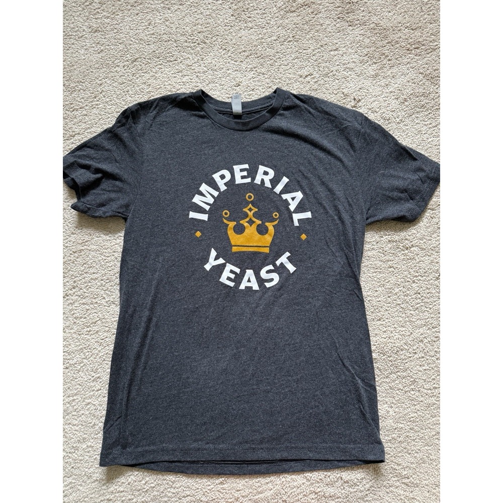 Imperial Yeast Beer‎ T-shirt Short Sleeved Grey Size Small